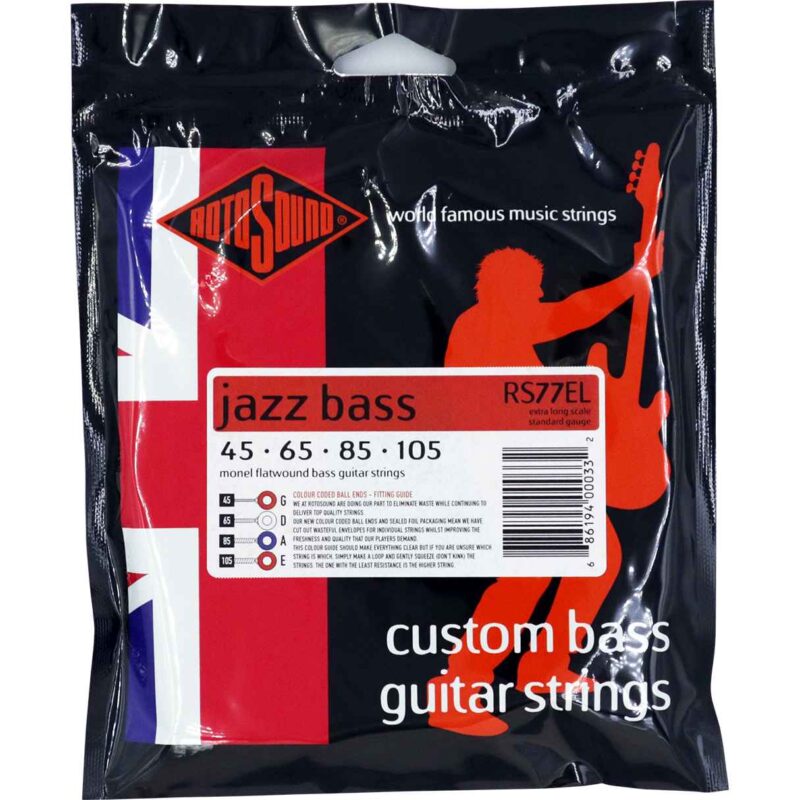 RS77EL | Jazz Bass 77 Extra Long | 45-105 – Rotosound Music Strings