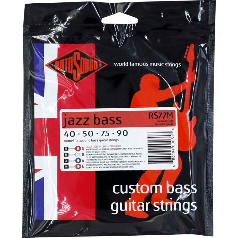 RS77S | Jazz Bass 77 Short Scale | 40-90 – Rotosound Music Strings